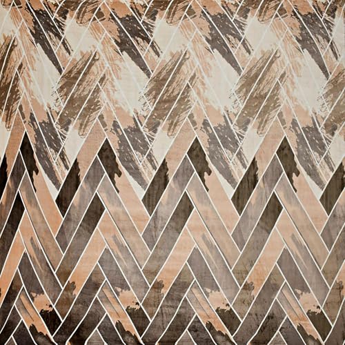 DECOREZA Super Warm Elastic Fitted Warm Flannel Bedsheet King Size Warm Velvet Bedsheet for Winter Double Bed | 2 Pillow Covers, Size - 72 x 78 Inches (Cream N Brown) - Image 5