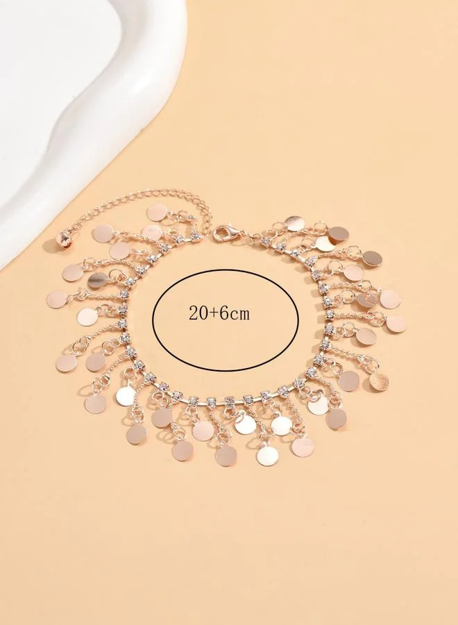 Take Two  Tassel Round Pendants Anklet for Women | Best Price UAE