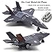 OTONOPI Fighter Jet Military Plane Model F35 Aircraft Army Air Force Diecast Metal Pull Back Bomber Attack Plane with Lights and Sounds for Kids or Commemorate Collection - Image 4