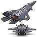 OTONOPI Fighter Jet Military Plane Model F35 Aircraft Army Air Force Diecast Metal Pull Back Bomber Attack Plane with Lights and Sounds for Kids or Commemorate Collection - Image 2