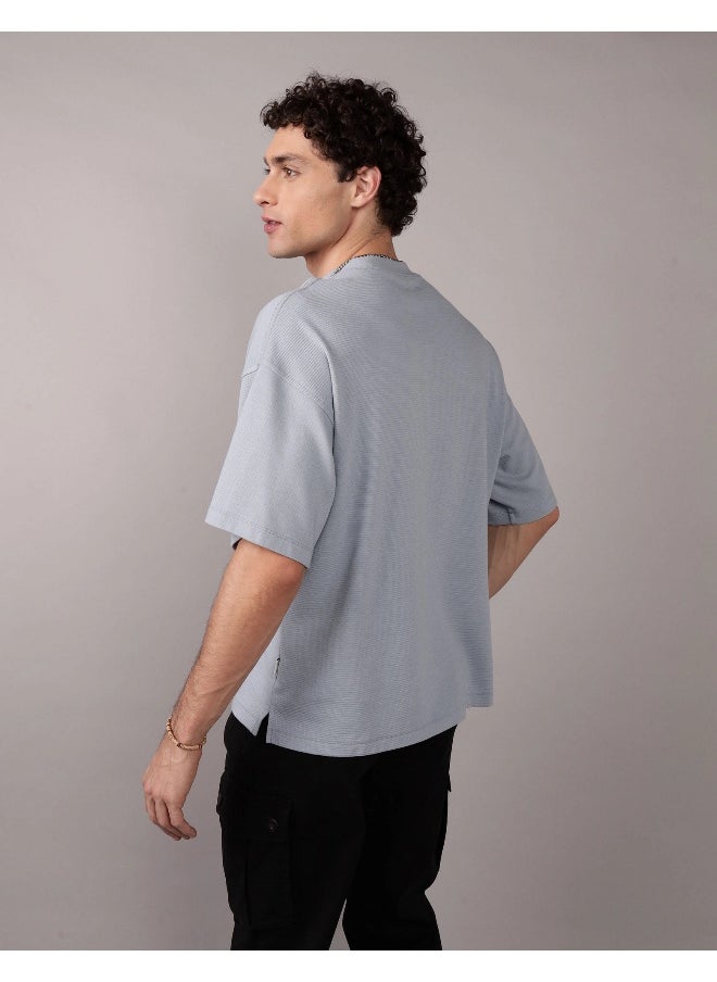 American Eagle AE Oversized Textured T-Shirt  - Image 4