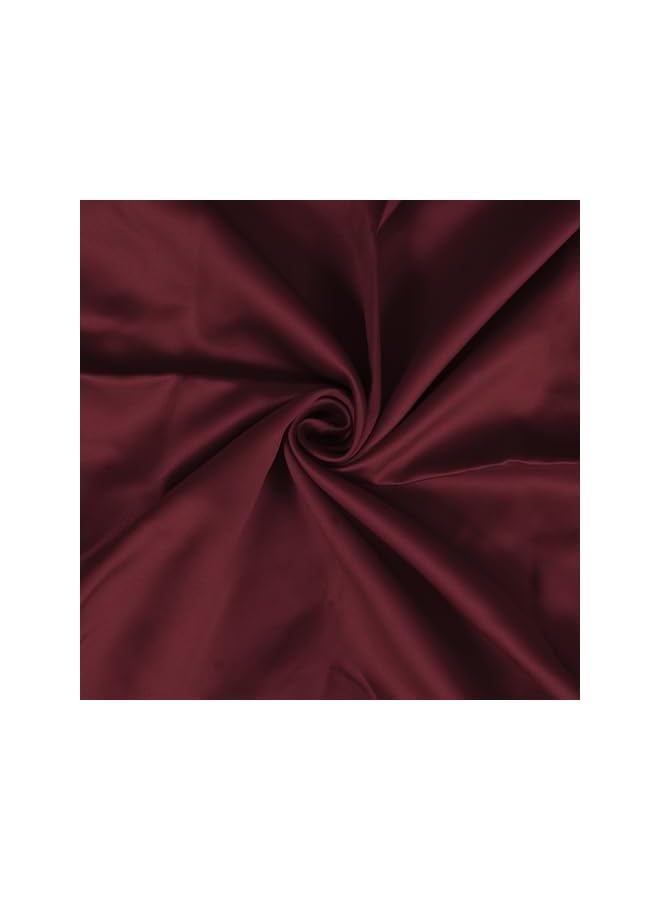 The Bros Blackout Curtains, for Living/Bedroom. Premium Faux Silk, Rich Polyester. Light Blocking, Thermal Insulation, Noise Reduction. Grommet. Dark Red, 2 Panels, 215cm/7ft - Image 4