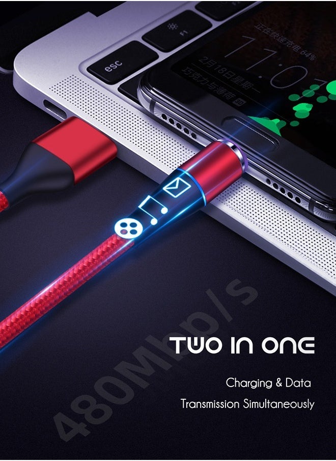 Motim Magnetic Fast Charging Cable 3-In-1 Data Transfer Capable & USB Charger Compatible With Micro USB Type C And All Product Device (Lightning/Type-C/Micro)  - Image 2