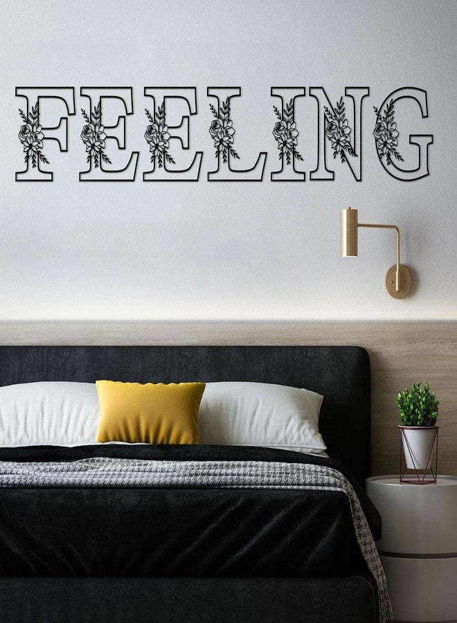 ESTART 12 Inch Black Metal Monogram Initial Letter Wall Decor,Visual 3D Large Alphabet Hanging Letter Sign Wall Decor for Farmhouse Living Room Bedroom Office Party(B) - Image 3