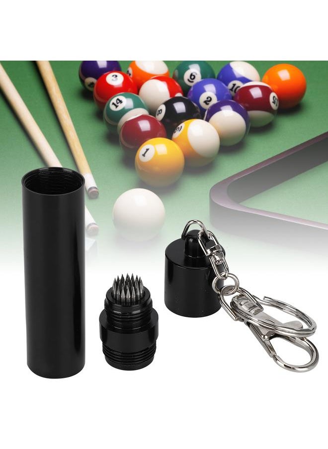 Thoraya Portable Snooker Pool Cue Stick Pick Tip Shaper with Chain Metal Repair Tool AccessoriesBlack  - Image 5