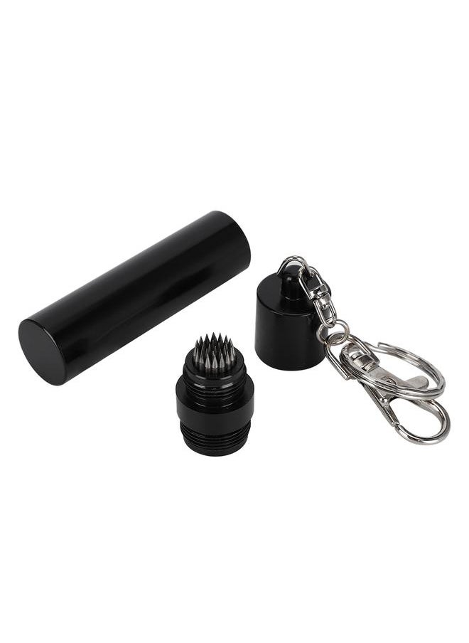 Thoraya Portable Snooker Pool Cue Stick Pick Tip Shaper with Chain Metal Repair Tool AccessoriesBlack  - Image 1