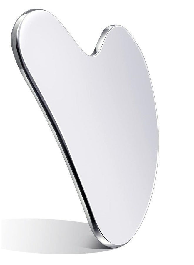 3pcs Stainless Steel Gua Sha - Metal, Gua Sha Facial Tools Stainless Steel, Reduce Puffiness, Lymphatic Drainage, Facial Tension, Durable Stainless Steel Gua Sha Tool - Image 3