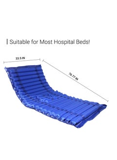 XiuWoo Pressure Mattress Topper with Ultra Quiet Alternating Pump, Mattress with Hole for Urine, Alternating Air Pressure Mattress, Alternating Air Pressure Mattress for Bed Sores Pad, blue  - Image 4