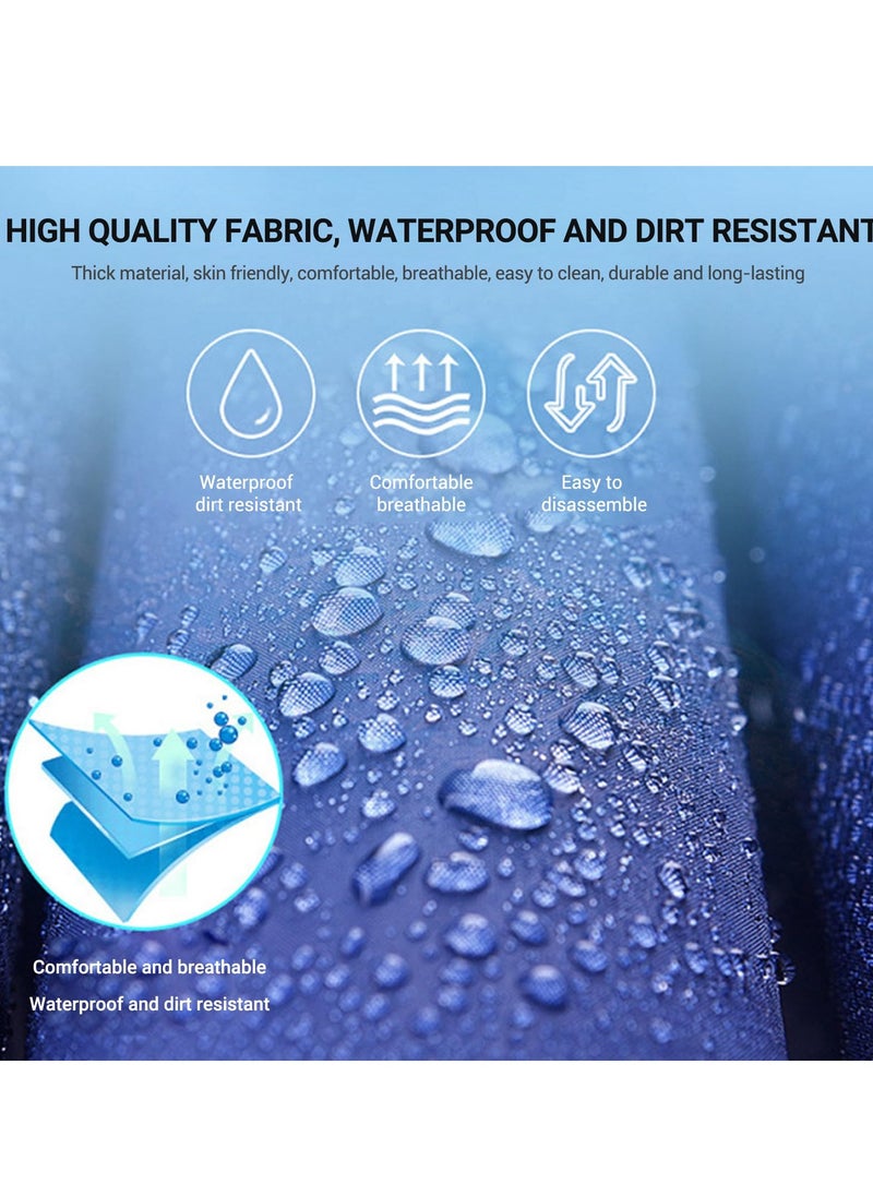 XiuWoo Pressure Mattress Topper with Ultra Quiet Alternating Pump, Mattress with Hole for Urine, Alternating Air Pressure Mattress, Alternating Air Pressure Mattress for Bed Sores Pad, blue  - Image 2