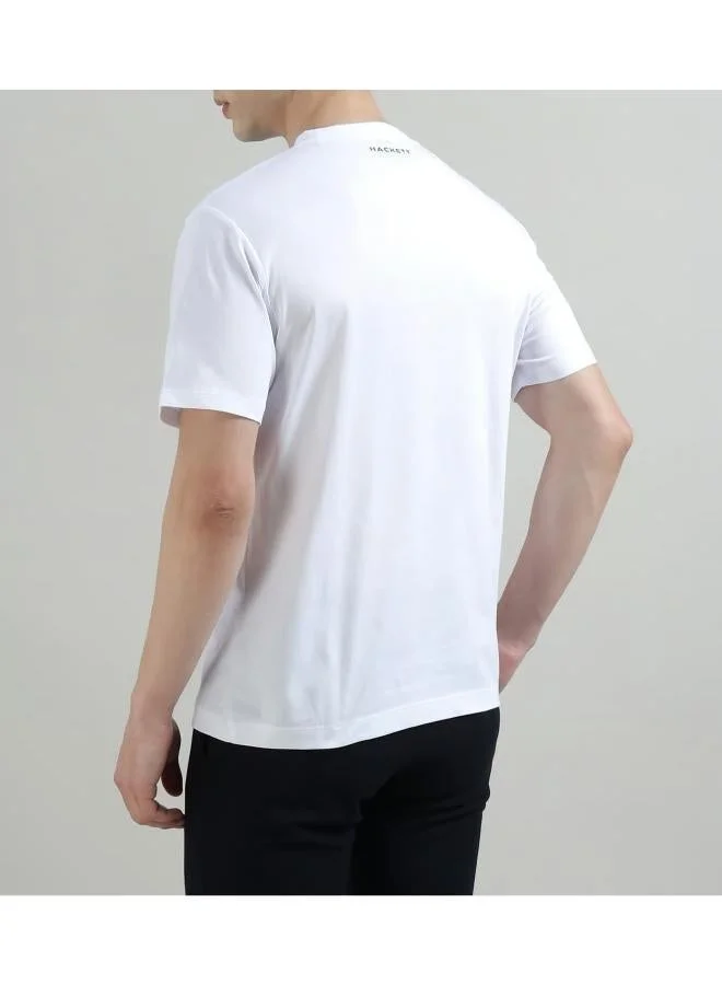 Hackett  Monotype Printed Crew Neck T-Shirt for Men | Best Price UAE