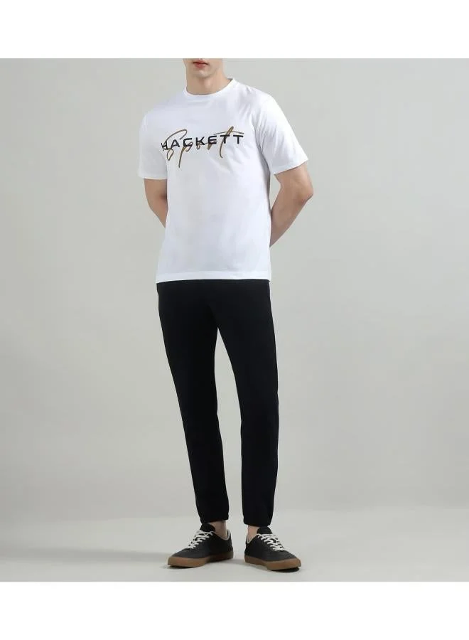 Hackett  Monotype Printed Crew Neck T-Shirt for Men | Best Price UAE