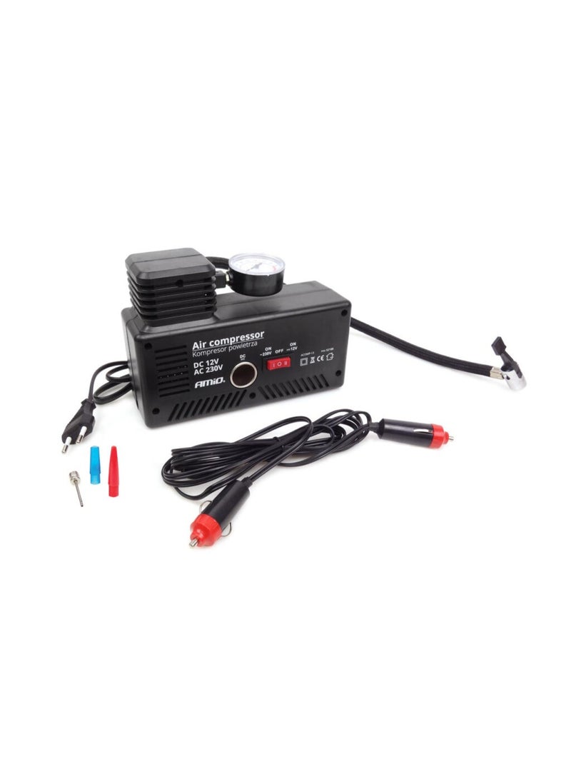 AMIO 12V/230V Air Compressor with Pressure Gauge 18 Bar / 250 PSI ACOMP-13 - Image 5