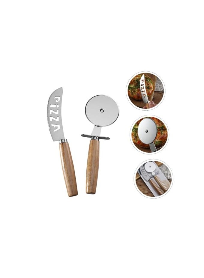 erorex Pizza Cutter, Baking Tool Kitchen Cutter Practical Cutter, Bread Cutter Stainless Steel Slicer Gadget, Pizza Roller Wheel Bread Slicer Kitchen Accessory(Pack of 2) - Image 3