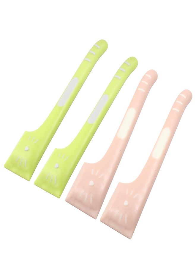 Hitefu 4 PCS Pet Food Spoon Set - Practical Cat Wet Food Spoon with Spatula, Ideal for Dog Food Can Supplies and Canned Food Scoop for Dog Cat Feeding Can - Image 1