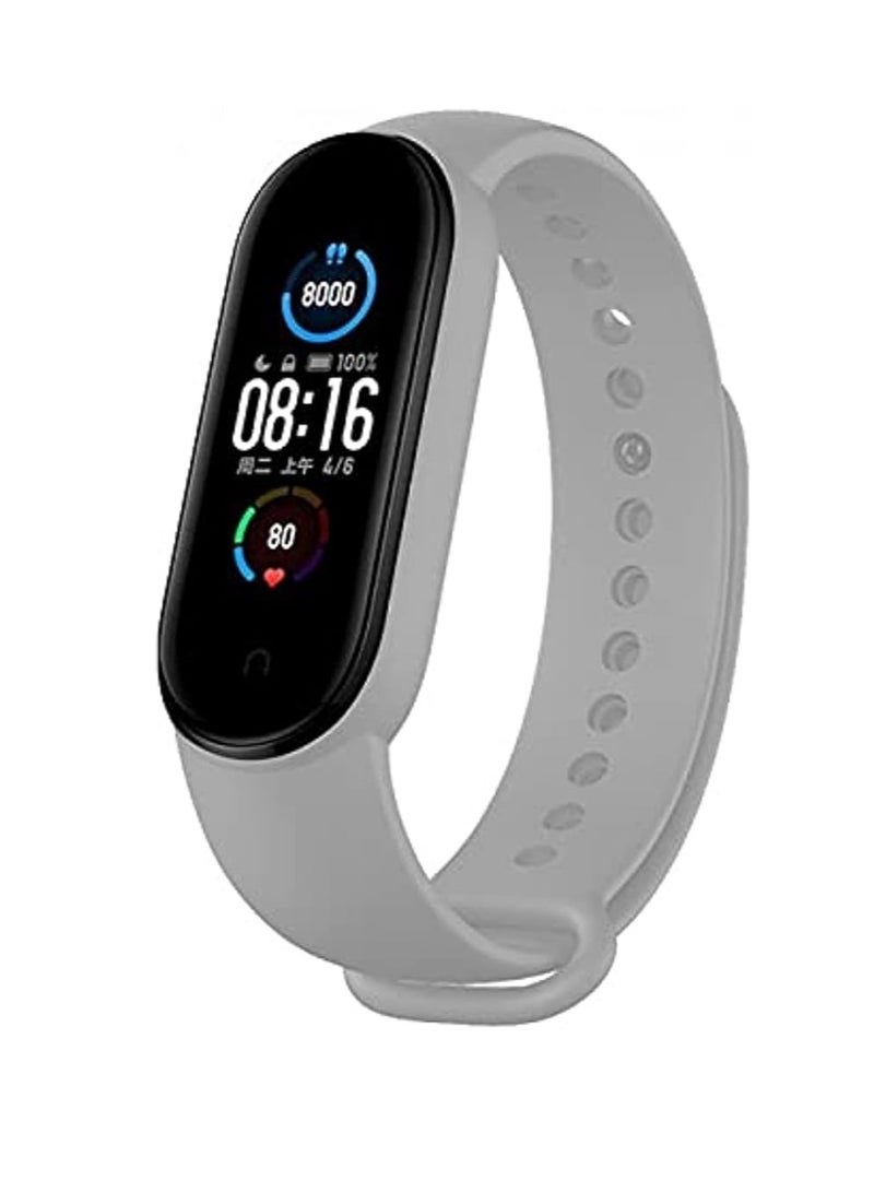 حزام من السيليكون لساعة Xiaomi Mi Band 7/6/5 حزام قابل للتنفس بديل لساعة ذكية - Image 1