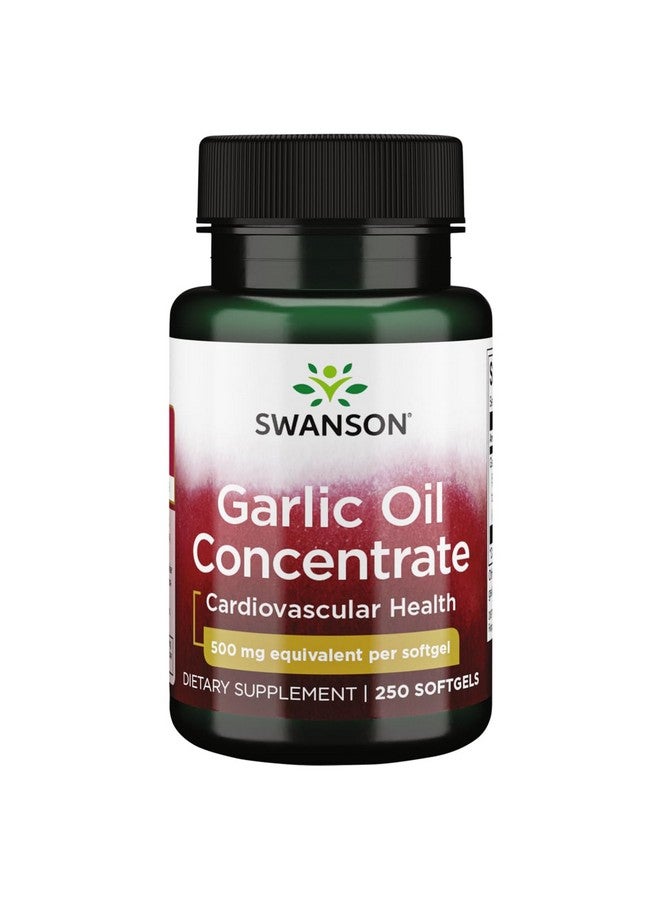 Swanson Garlic Oil Equivalent to 500 Milligrams 250 Sgels - Image 1