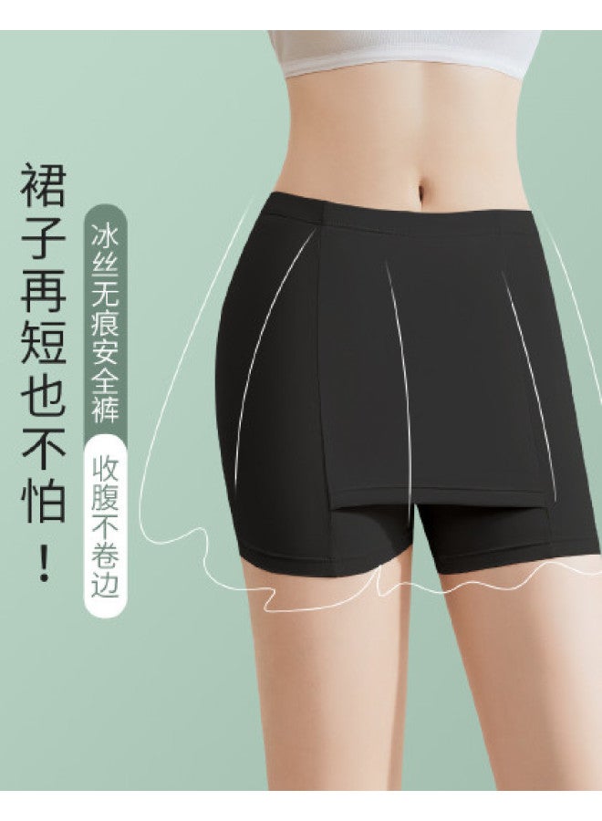 LANG SHA High-Waist Anti-Peep Seamless Safety Shorts For Women, Non-Rolling Underwear - Image 1