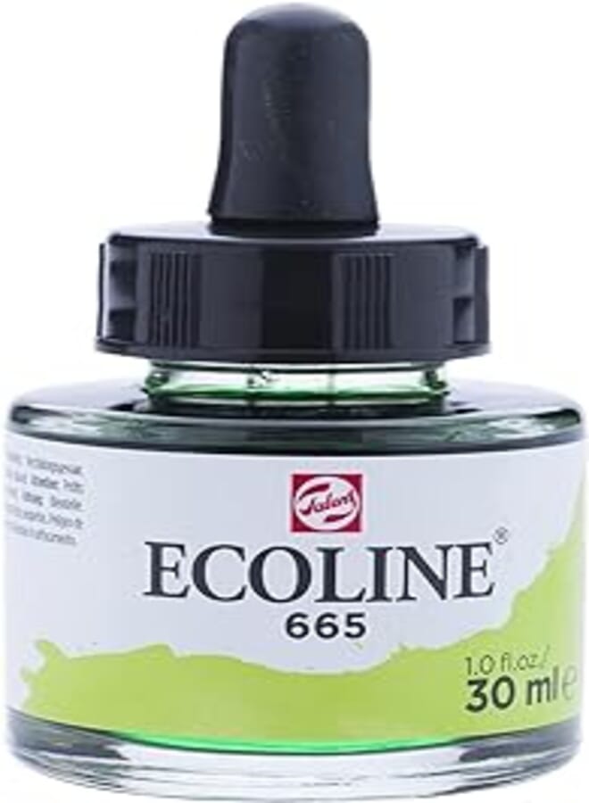 Ecoline Liquid Watercolour Bottle 30 ml SPRING GREEN 665