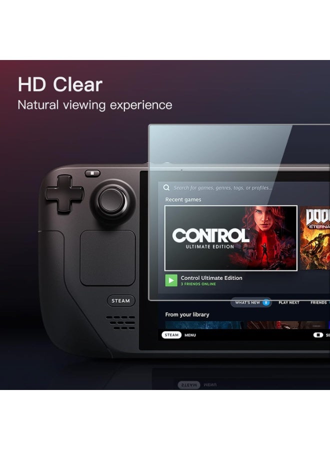 2 عبوة واقي شاشة ل Steam Deck OLED ، زجاج مقوى متوافق مع Steam Deck OLED 7.4 بوصة 2023 - Image 4