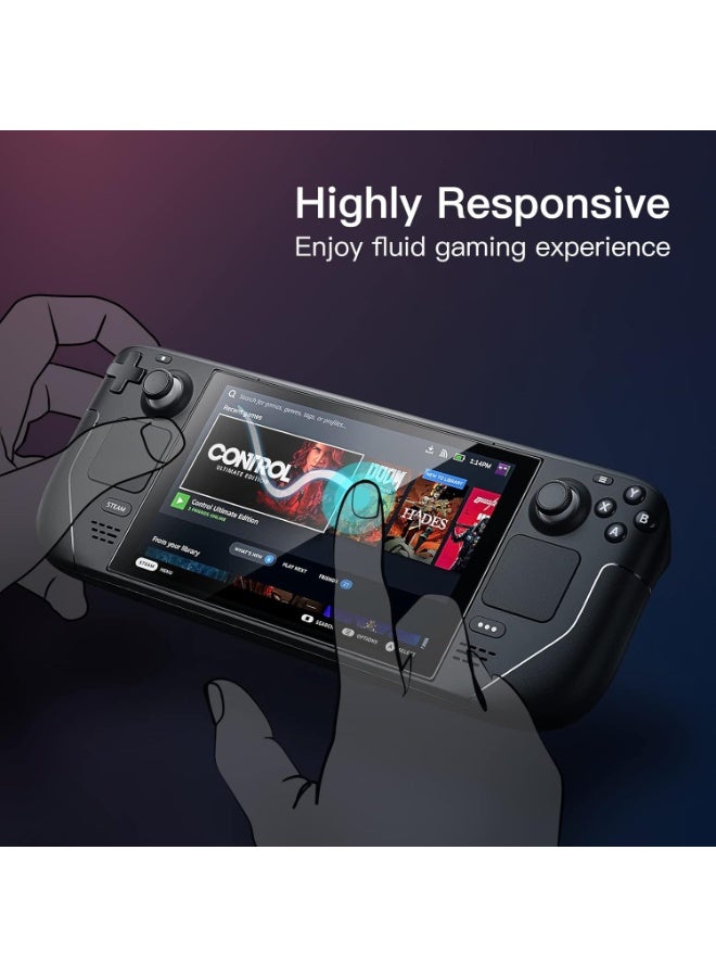 2 عبوة واقي شاشة ل Steam Deck OLED ، زجاج مقوى متوافق مع Steam Deck OLED 7.4 بوصة 2023 - Image 5