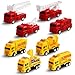 HSMQ 8 Pack Pull Back Cars Vehicle Toys Set Fire Truck Construction Truck Model for Kids Boys Girls Toddler Mini Pull Back Vehicles Party Favors Birthday Gift Classroom Prize Pinata Fillers - Image 2