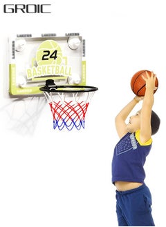 GROIC Mini Basketball Hoop Set for Kids, Basketball Hoop for Door Complete Basketball Game Accessories with 1 Balls, Basketball Peripheral Toys, Basketball Hoops for Indoor Outdoor  - Image 1