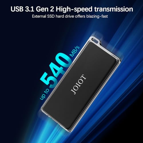 JOIOT 250GB SSD External Hard Drive,Up to 540MB/s,USB 3.1 Gen2,External Solid State Drive Compatible with PS4 / PS5 / Windows/Mac - Image 4