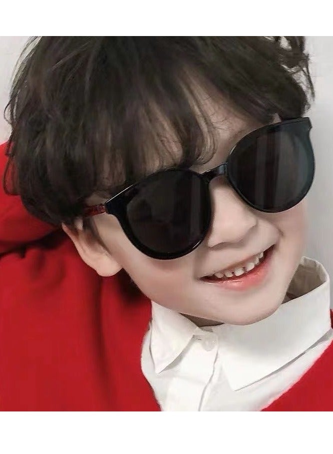 CHU DAI Sunglasses for Kids, UV400 Protection Beach Holiday Sun Glasses for Boys Girls and Children Age 3-12, Black - Image 4