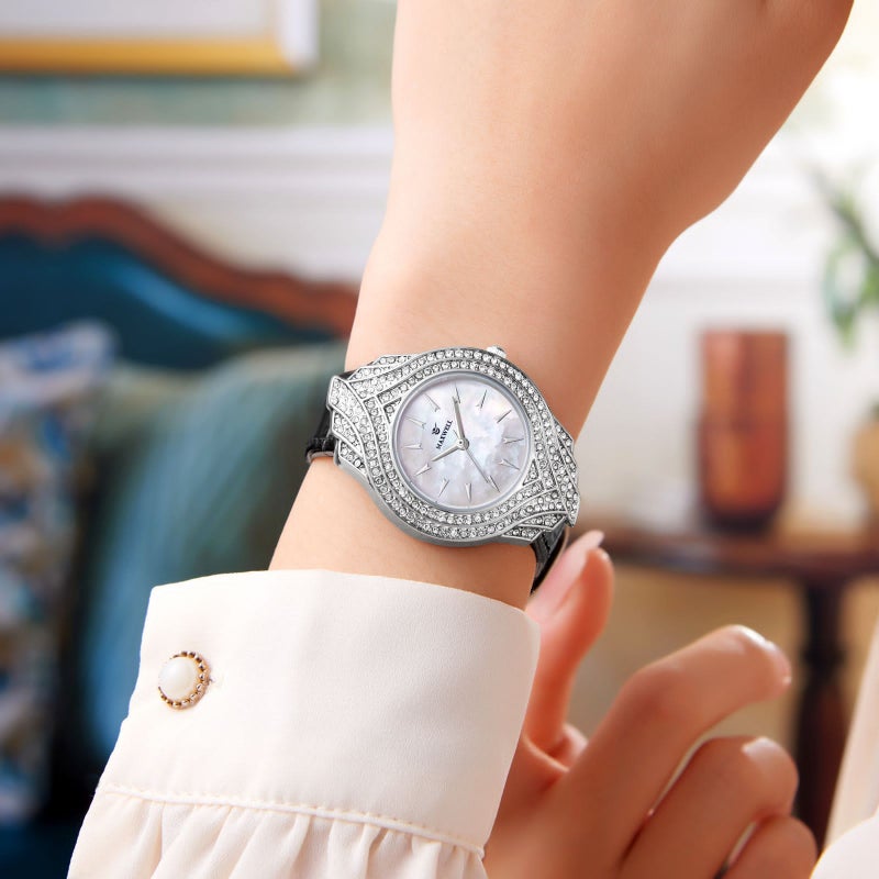 Maxwell women's leather watch, original designer style