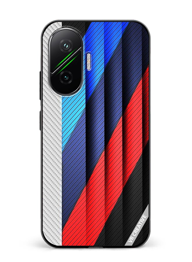 Protective Case Cover For Xiaomi Poco F7 Abstract Design Multicolour