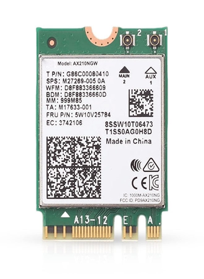 HighZer0 Electronics AX210 WiFi 6E Card | Tri-Band 2.4/5/6 GHz Wi-Fi | Up to 2.4 Gbps | M.2 WiFi Card for PC | No vPro | Supports Bluetooth 5.3 & Intel, AMD, Windows 10/11, Linux | AX210NGW - Image 1