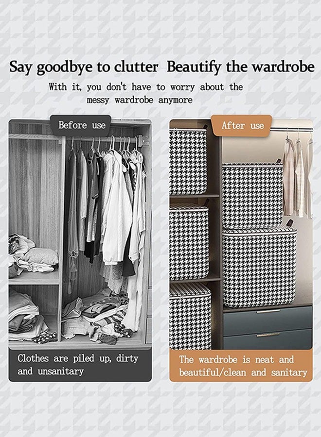 MLADEN Large Storage Bags Waterproof Foldable Closet Organizers Storage Containers with Durable Handle/Zipper Extra Large Blanket Storage Bags Breathable Clothes Storage Containers for King Comforter Bedding Pillow Sheet and Toys 100L - Image 5