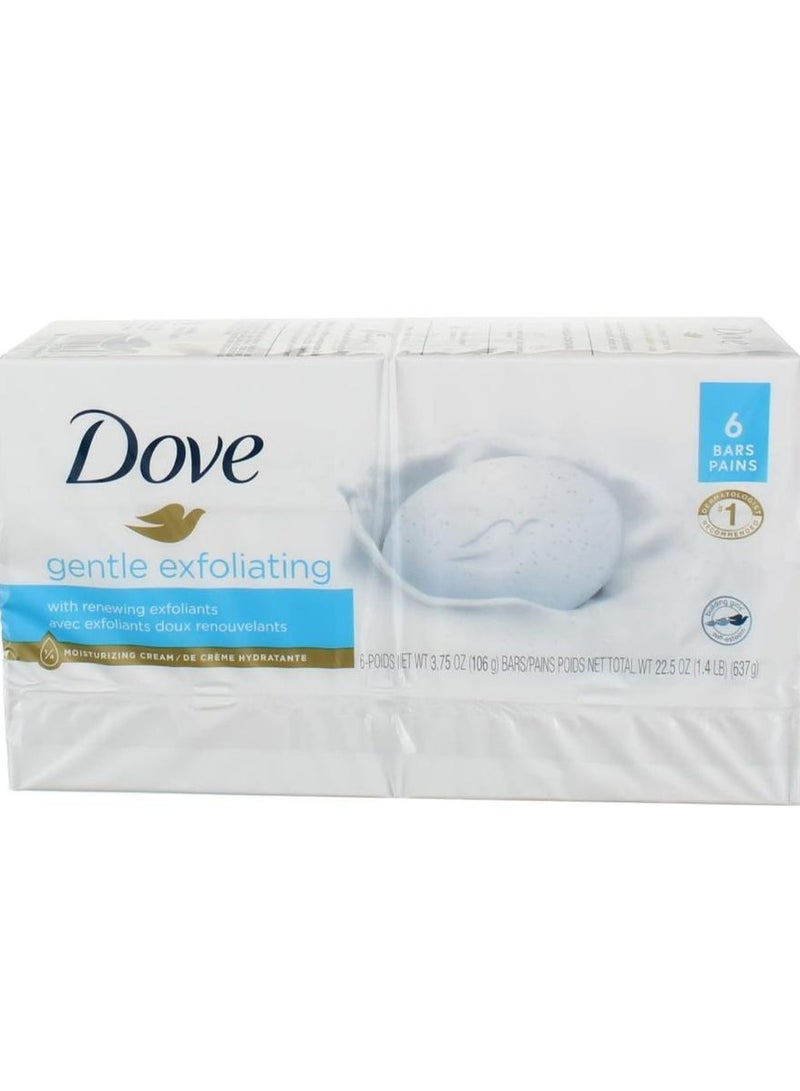 Dove Soap Gentle Exfoliating Beauty 6 Bars - Image 2