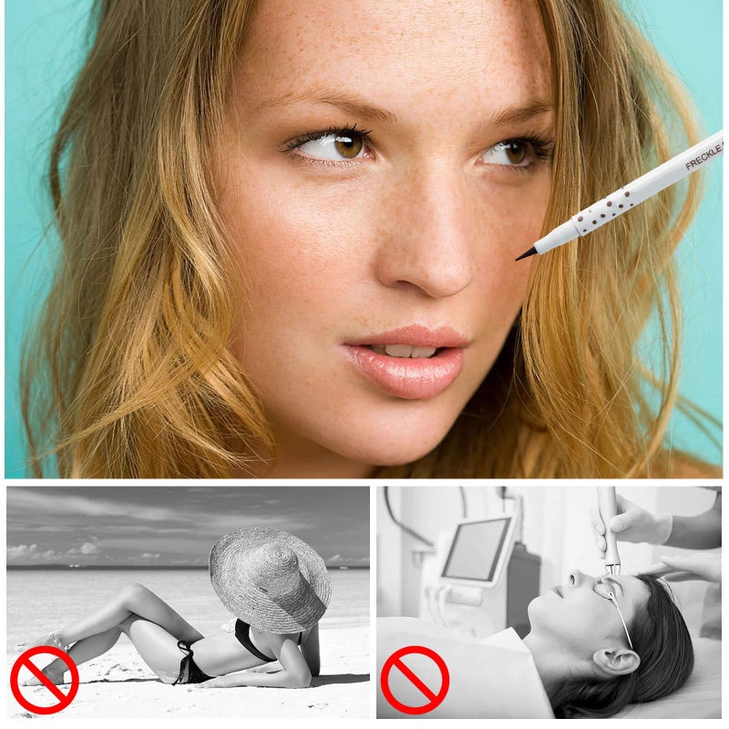 Rosarden Freckle Pen, Freckle Makeup Pen for Face, Waterproof Long Lasting Quick Dry Faux Freckles, Soft Artificial Freckles Makeup Face Decoration, Create Natural Sunkissed Skin (Chestnut) - Image 3