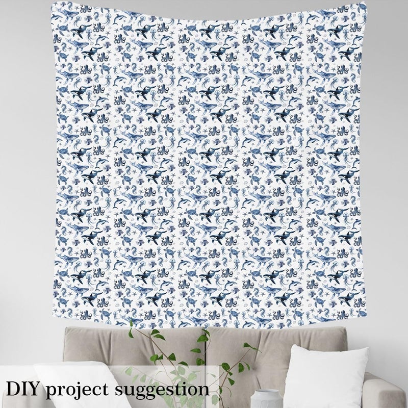 Cost saving user oriented build Marine Animals Fabric by The Yard Watercolor Dolphin Sea Turtles Fish Indoor Outdoor Fabric Cartoon Underwater World Soft Flannel Polyester No Stretch Fabrics Sewing Lovers Blue 2 Yards 72"x59" Varied size selections Low maintenance Fast & slow shipment compatible Trusted all-purpose quality Cross-material combo compatible Indoor outdoor all-purpose fit Diverse purchase options Air & land transit compatible All consumer tier purchase options Easy transit optimized build Various fittings Different assemble options Durability boost selected material Trendy versatile build Longevity optimized build Multiple options Efficiency boosted construction Affordable trusted craftsmanship Classic practical design Protective coating Non sticky surface Advanced compact design Affordable purchase options Flexible trendy construction - Image 4
