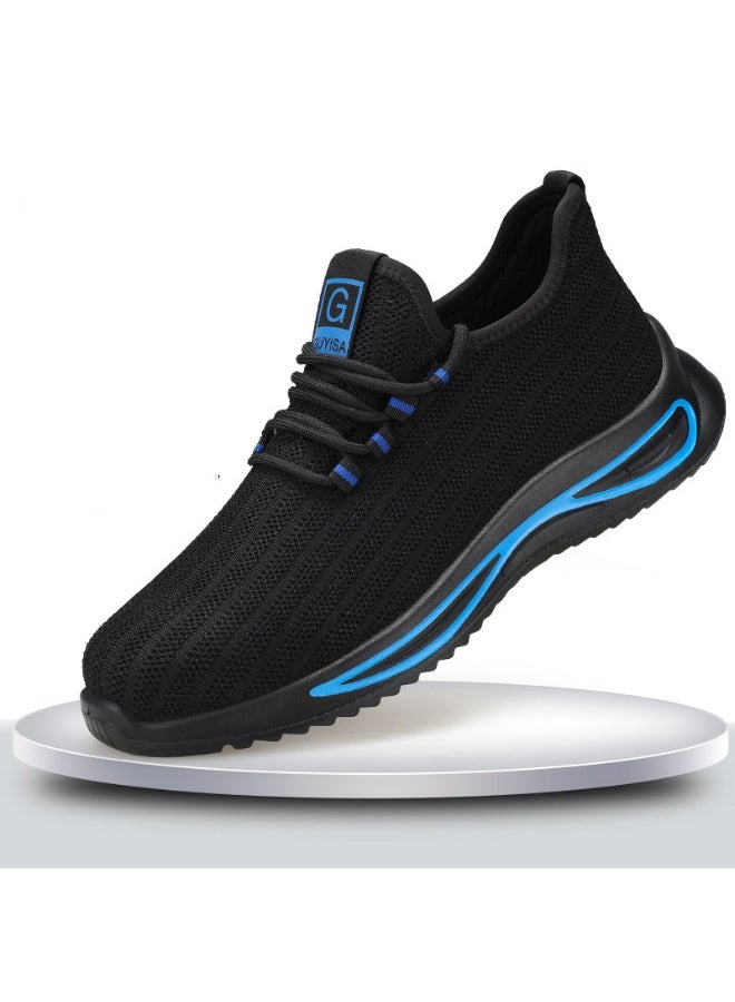 NIBEMINENT Safety Shoes Men Work Shoes Lightweight Soft Steel Toes Sneakers Industria Safety Tennis Steel Toe Cap - Image 1