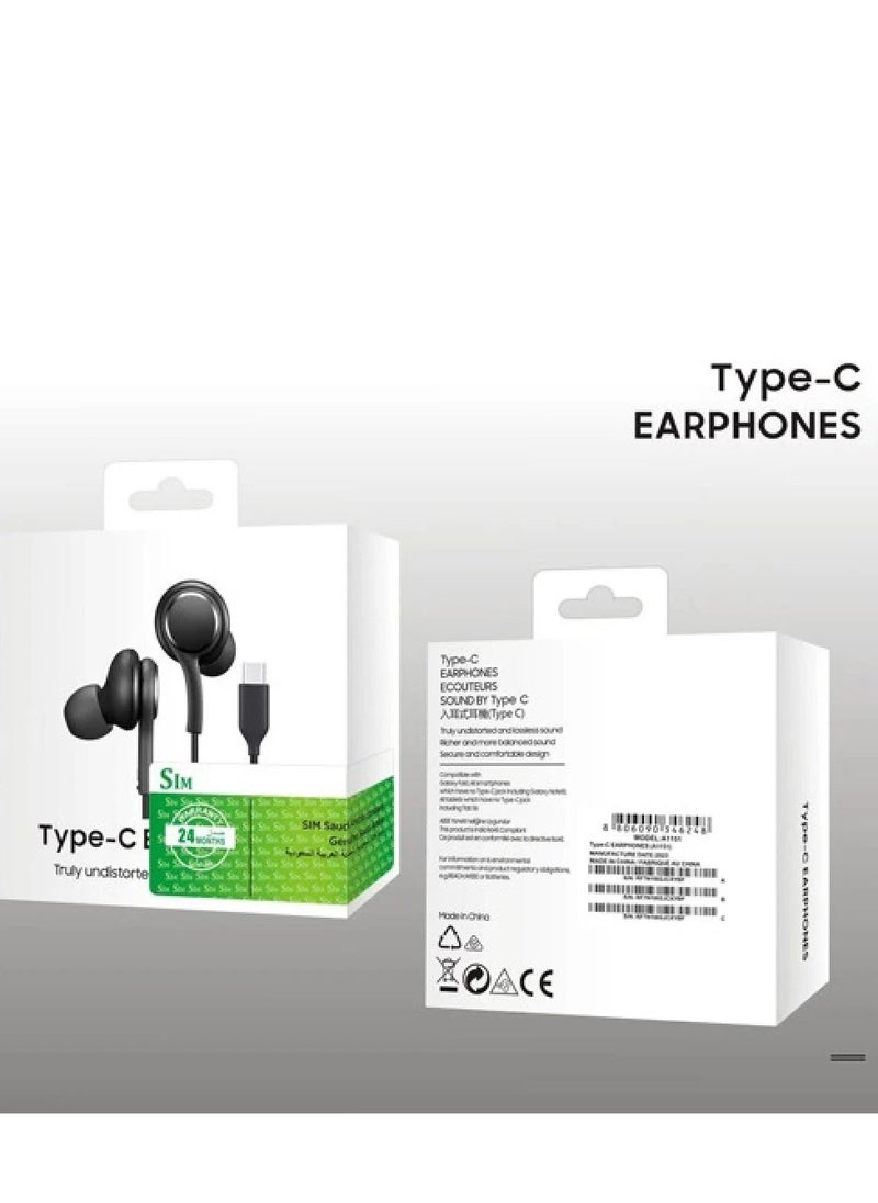 Generic Tab C Earphone Anti-cut Fabric Wire Earphone for Samsung Galaxy Devices  - Image 5