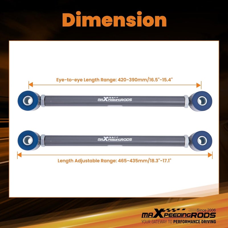 maXpeedingrods Adjustable Rear Strut Rods for Chevrolet Corvette C2 C3 1963-1979 - Image 5