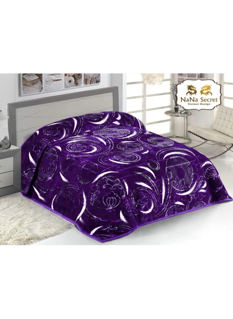 NaNA Secret Blanket 8 kg, two layers, laser engraving, Korean design 