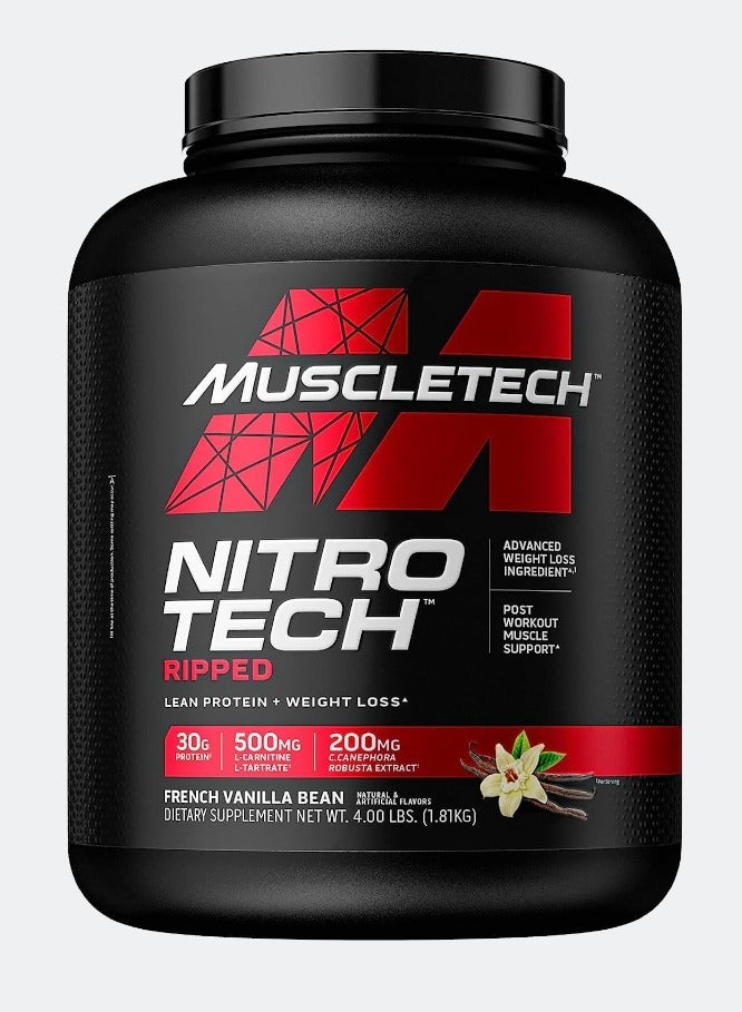 MT Nitro tech Ripped 4lb French Vanilla Bean - Image 1