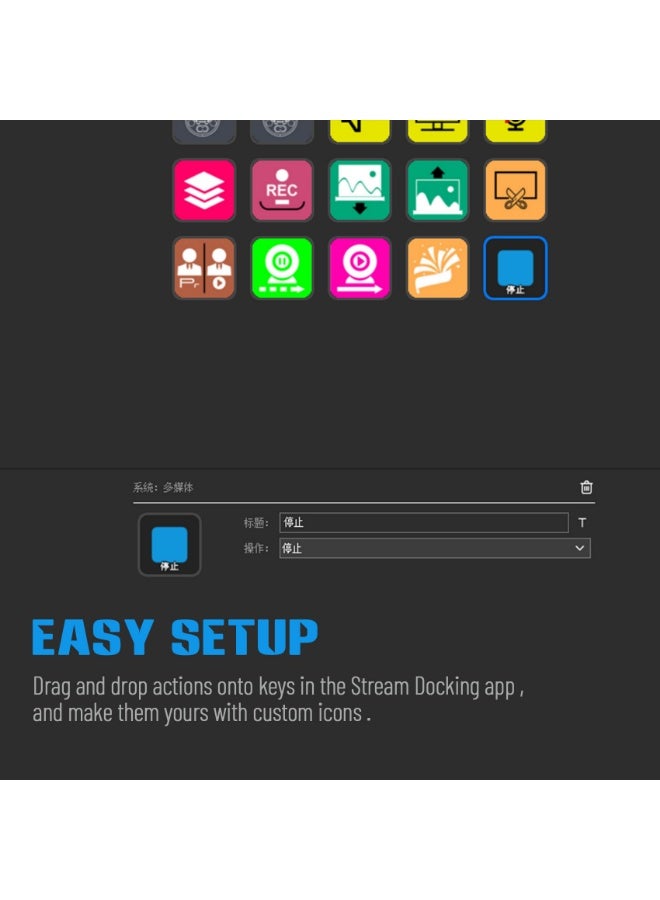 MiraBox Stream Dock Slim, Stream Controller Deck with 15 Macro Keys Customizable for Content Creators Gamers, Programmable Macro Keyboard, Trigger Actions In OBS Twitch YouTube, Compatible with PC & Mac - Image 4