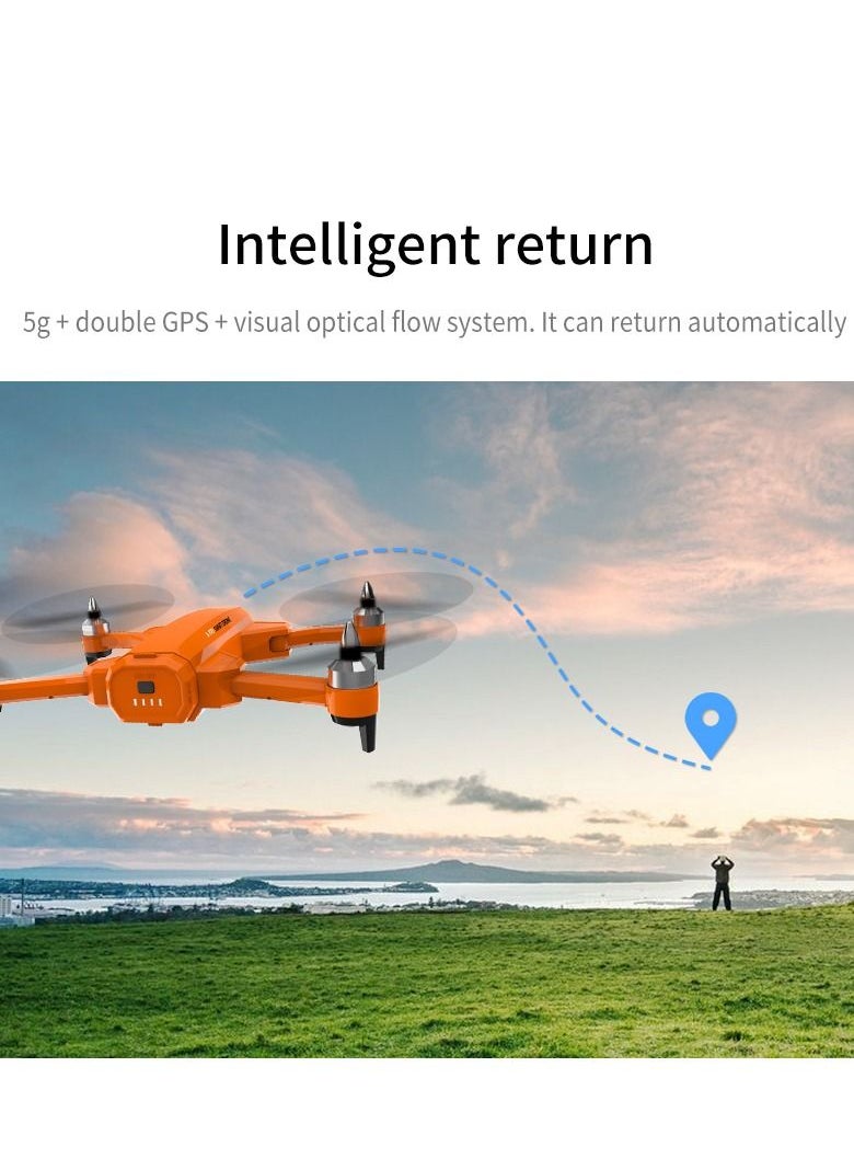 GULFLINK - Ultralight Foldable Drone With 4K Camera Orange - Image 1