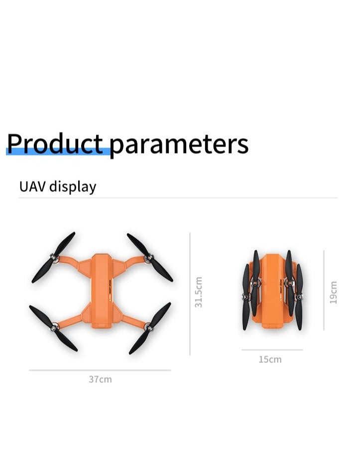 GULFLINK - Ultralight Foldable Drone With 4K Camera Orange - Image 1