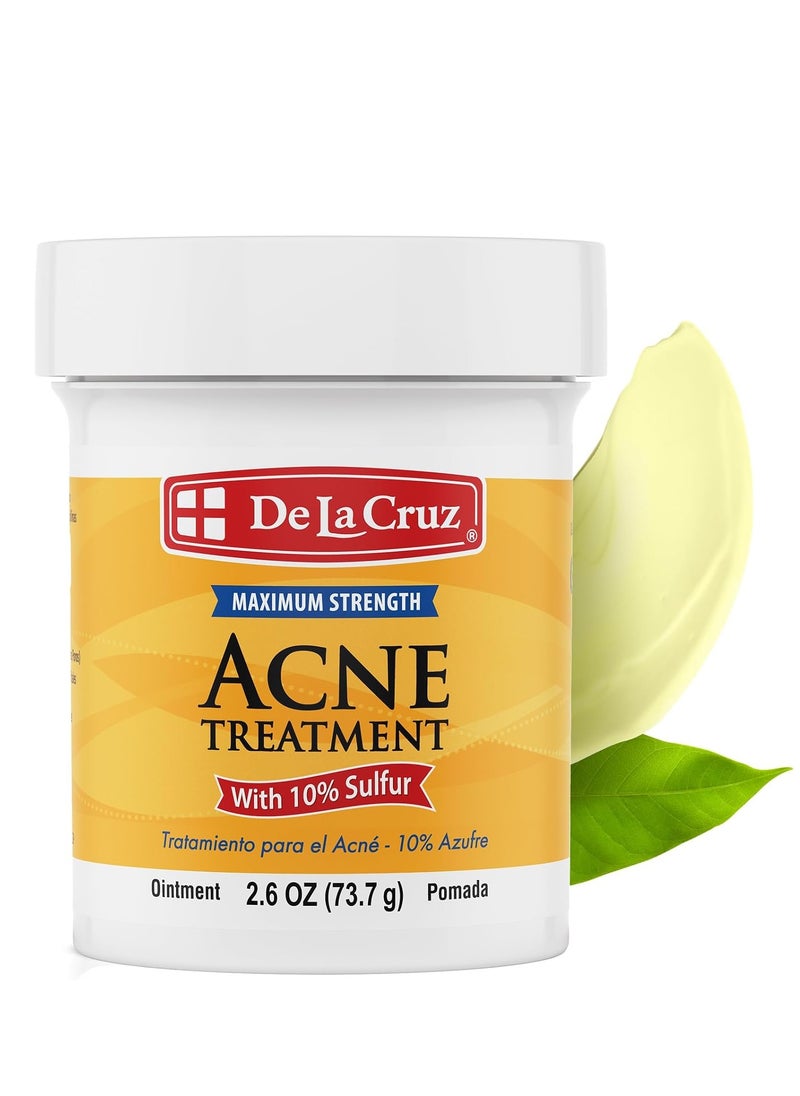 De La Cruz DE LA CRUZ 10% SULFUR OINTMENT 2.6 oz  - Image 1