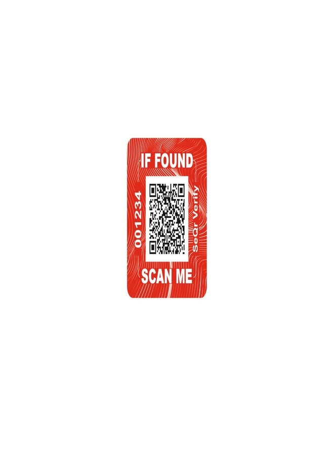 SeQr Smart Lost and Found Stickers Multipurpose Waterproof QR Code Labels for Luggage,Travel Bags,School Bags,Bottles,Electronics,Bikes,Helmets,Laptops,& More/Easy Peel & Stick Contactless Return - Image 2