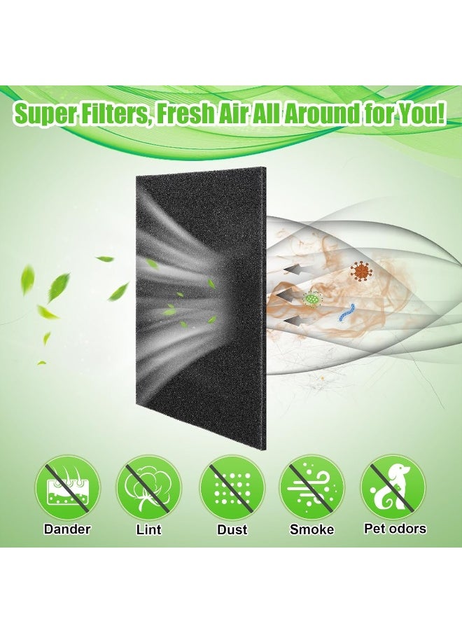 MADHOLLY - MADHOLLY 15.7" x 59" Extra Large Cuttable Air Conditioner Filters - Cut to Fit Carbon Pad Air Purifier Filters, Washable Reusable Foam Pad Pre Filter Roll for Air Filters AC Window Unit Charcoal Sheet - Image 1