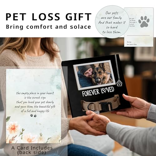 MYPAWLETS Dog/Cat Collar Memorial Frame with Paw Print Charm,Pet Loss Sympathy Gift,Pets Memorial Gift for Loss of Dog,Forever Loved Pet Keepsake Frame,Dogs Passing Away Gifts - Image 5