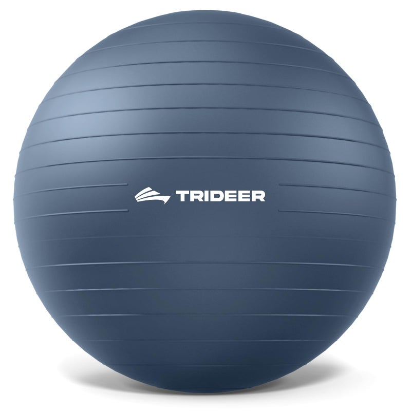 Trideer Exercise Ball for Yoga, Pilates & Fitness â€“ Stability Ball Equipment for Home Gym & Office Chair, Core & Balance Training Accessories, Physical Therapy Equipment, Quick Pump Included, 5 Sizes - Image 1