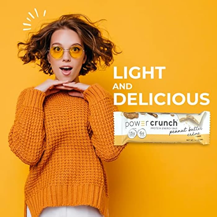 Power Crunch Protein Wafer Bars, High Protein Snacks with Delicious Taste, Peanut Butter Crème, 1.4 Ounce (12 Count) - Image 4