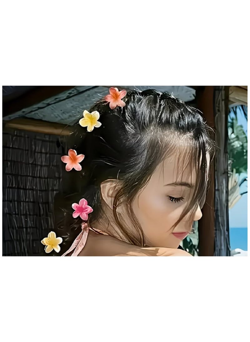 MOBM 30PCS Mini Flower Hair Claw Clips Set – Colorful Floral Hair Clips for Women & Girls, Small Hair Accessories for Daily Styling - Image 5